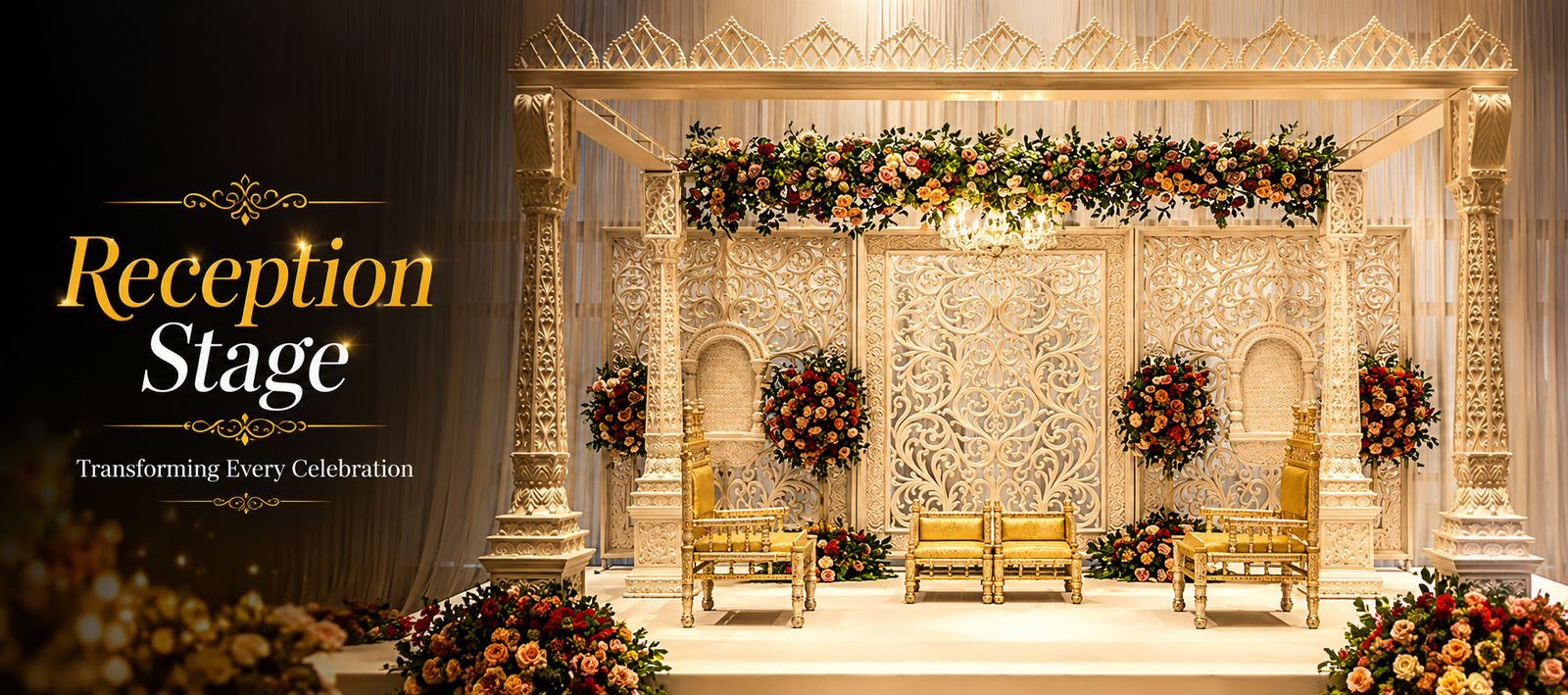 Luxury Wedding Sofa and Stage Furniture for Premium Wedding Decoration