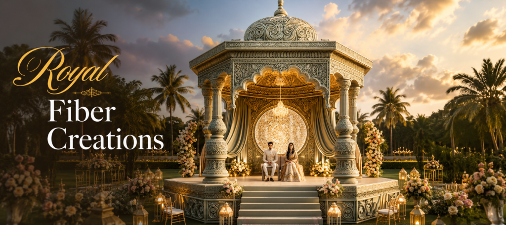 Elegant wedding stage decoration