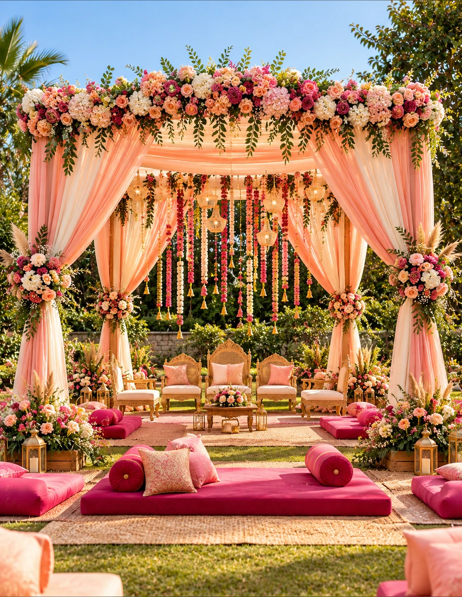 Outdoor garden wedding décor inspiration for celebrations